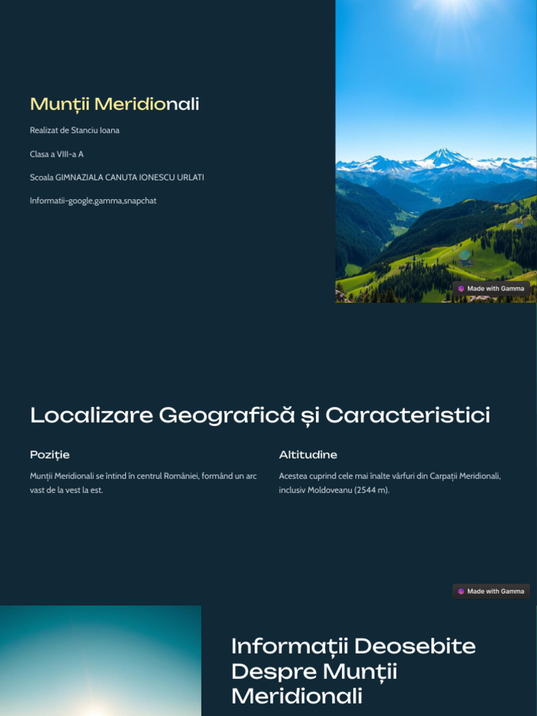 Muntii Meridionali | PDF