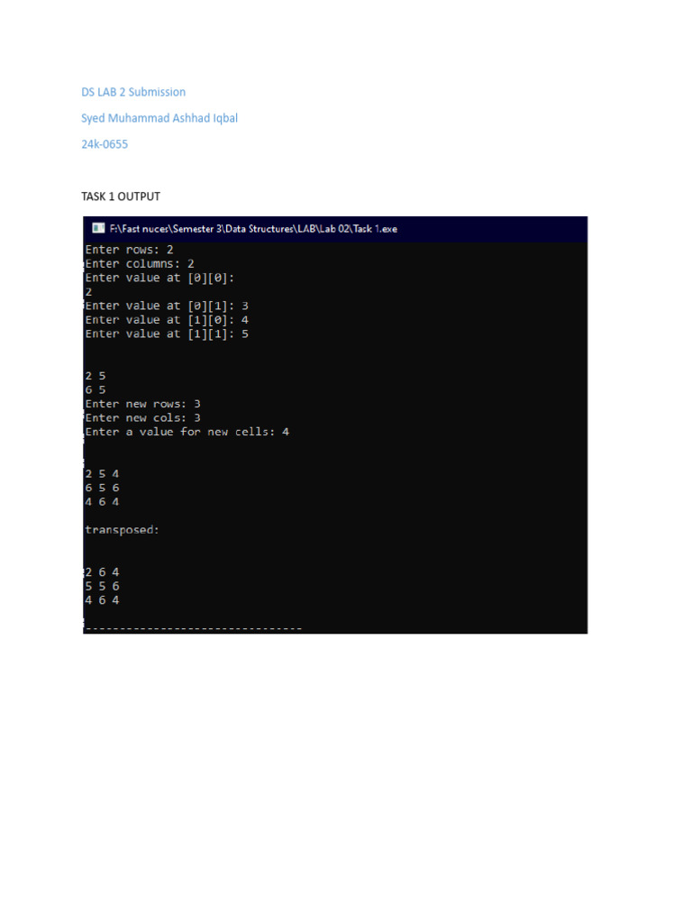 Lab 2 Submission 24k 0655 | PDF