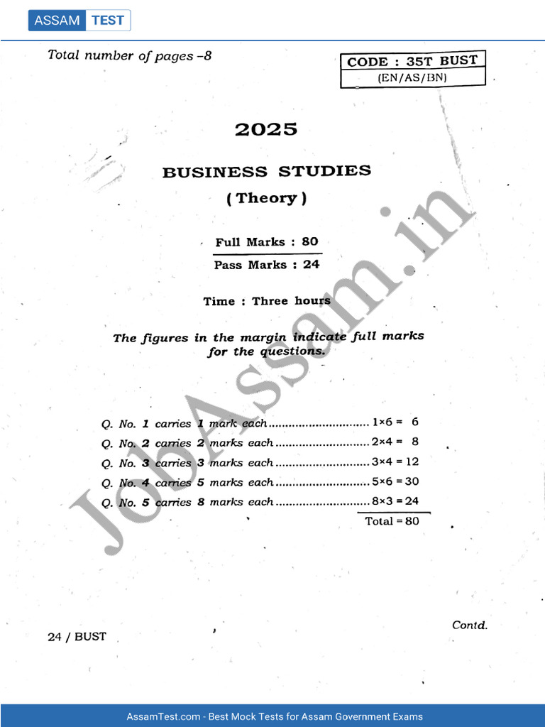 Business Studies 2025 | PDF