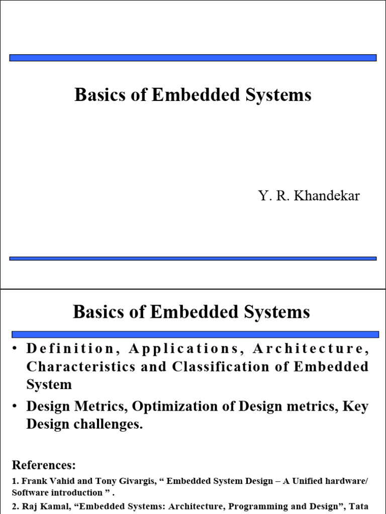Overview of Embedded Systems Basics | PDF | Embedded System | Operating ...