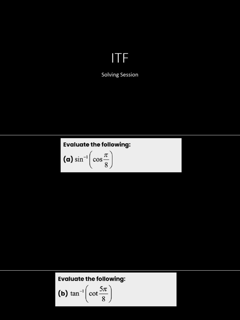 Itf SS | PDF