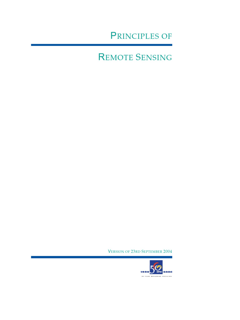Principles Remote Sensing-2004-QE 1 | PDF | Electromagnetic Radiation ...