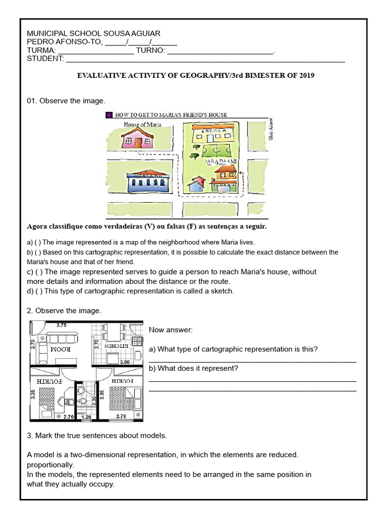Geography Assessment 3RD Bimester | PDF | Cartography | Map