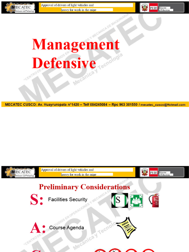 Defensive Driving Training Course | PDF | Driving | Safety