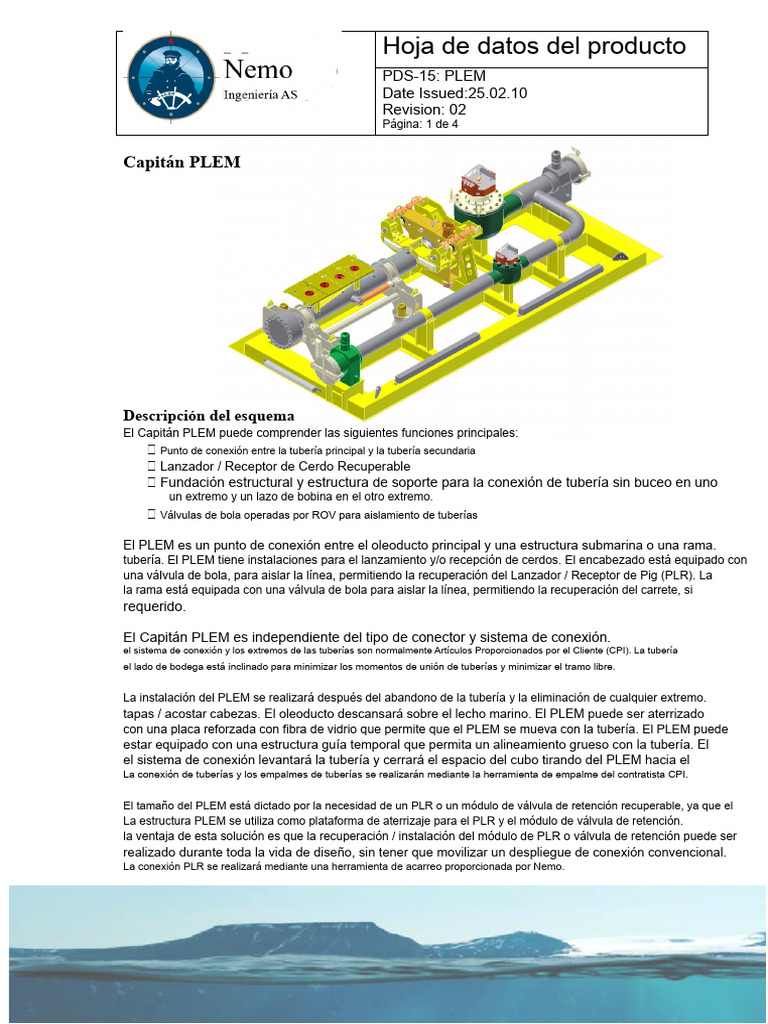 Especificaciones del PLEM para Oleoductos | PDF | Tubería (transporte ...