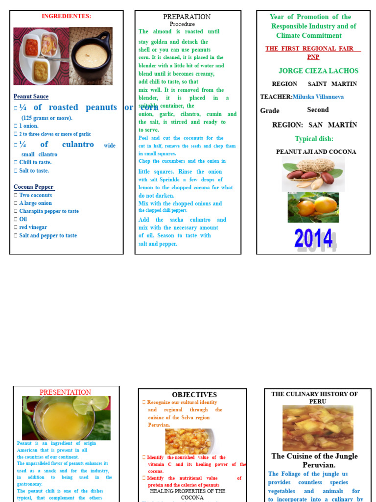Triptych - Cocona Pepper and Peanut | PDF | Peanuts | Foods