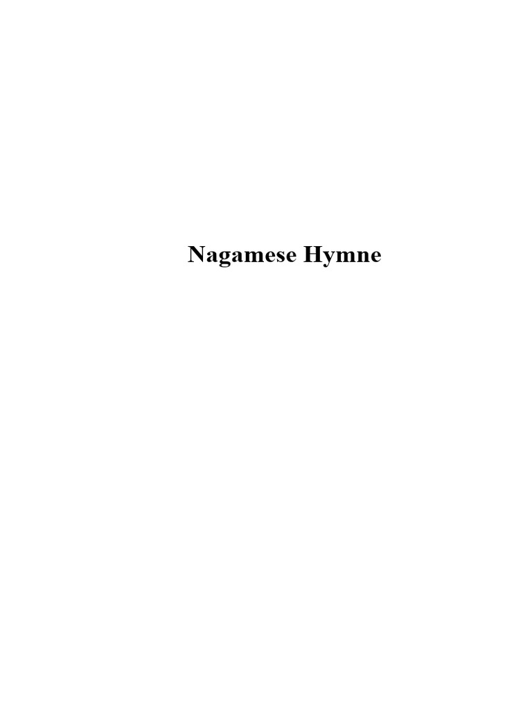 Nagamese Hymne | PDF