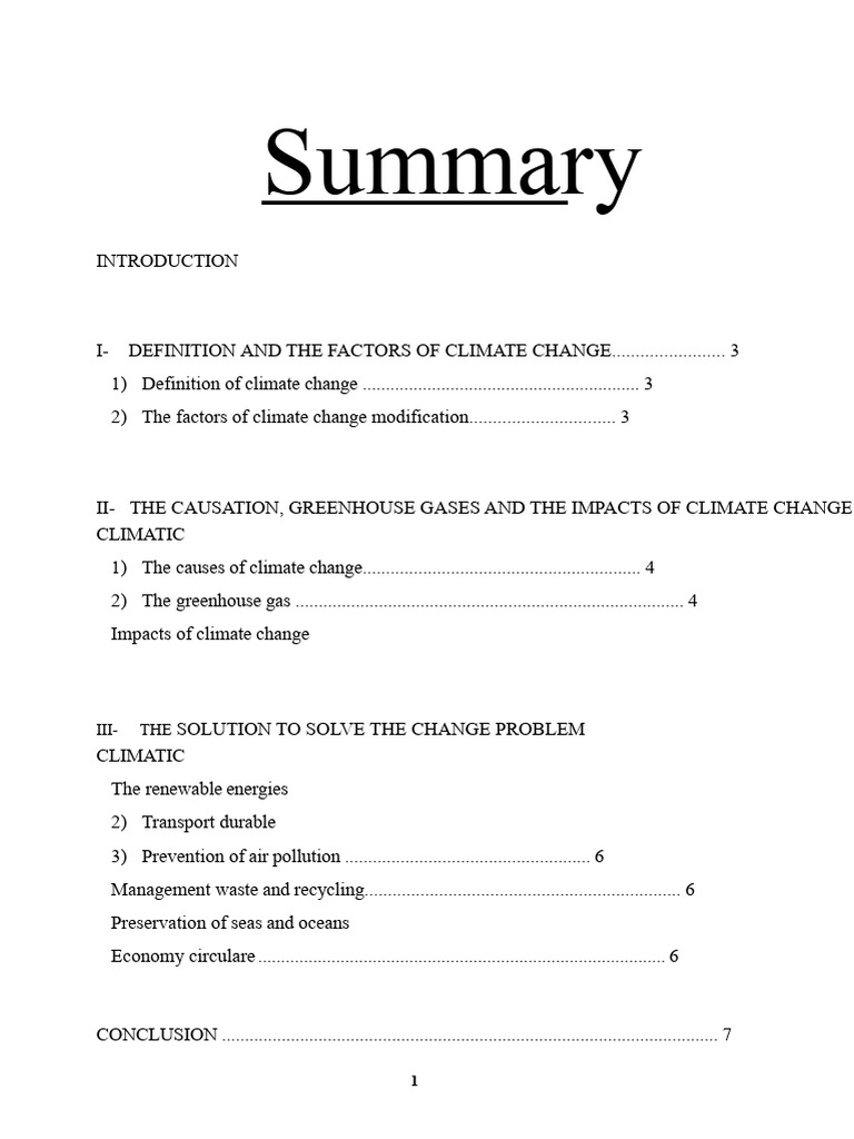 Understanding Climate Change Causes and Solutions | PDF | Climate ...