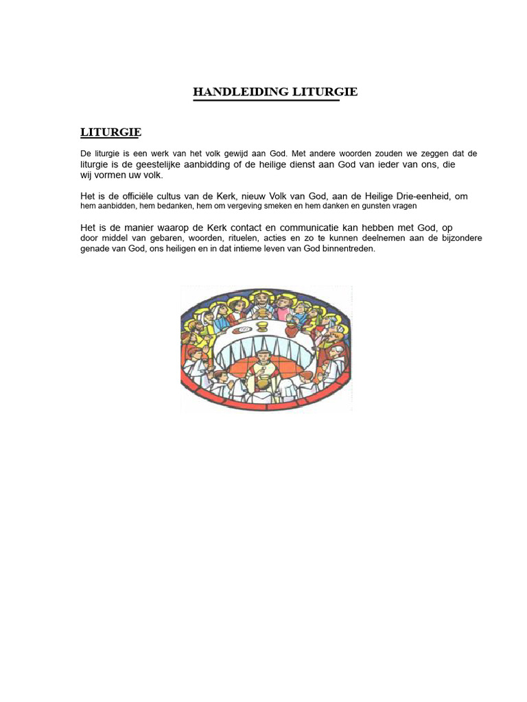 Handleiding Liturgie | PDF