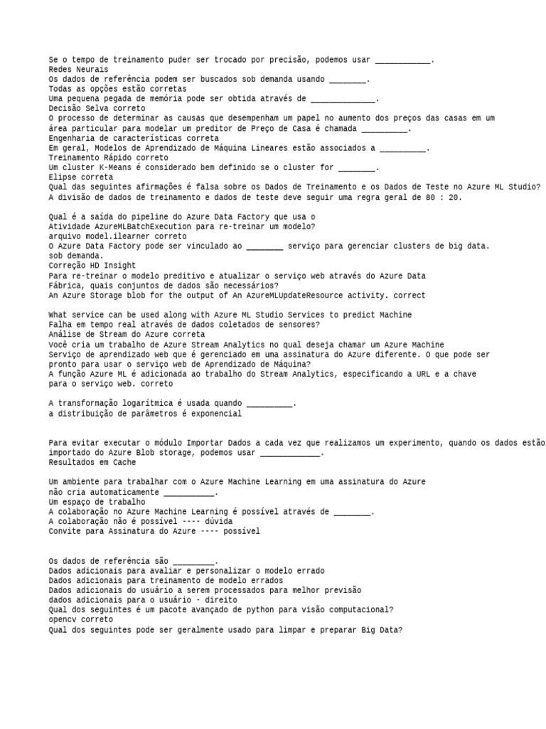 Guia Completo sobre Azure Machine Learning | PDF | Aprendizado de ...