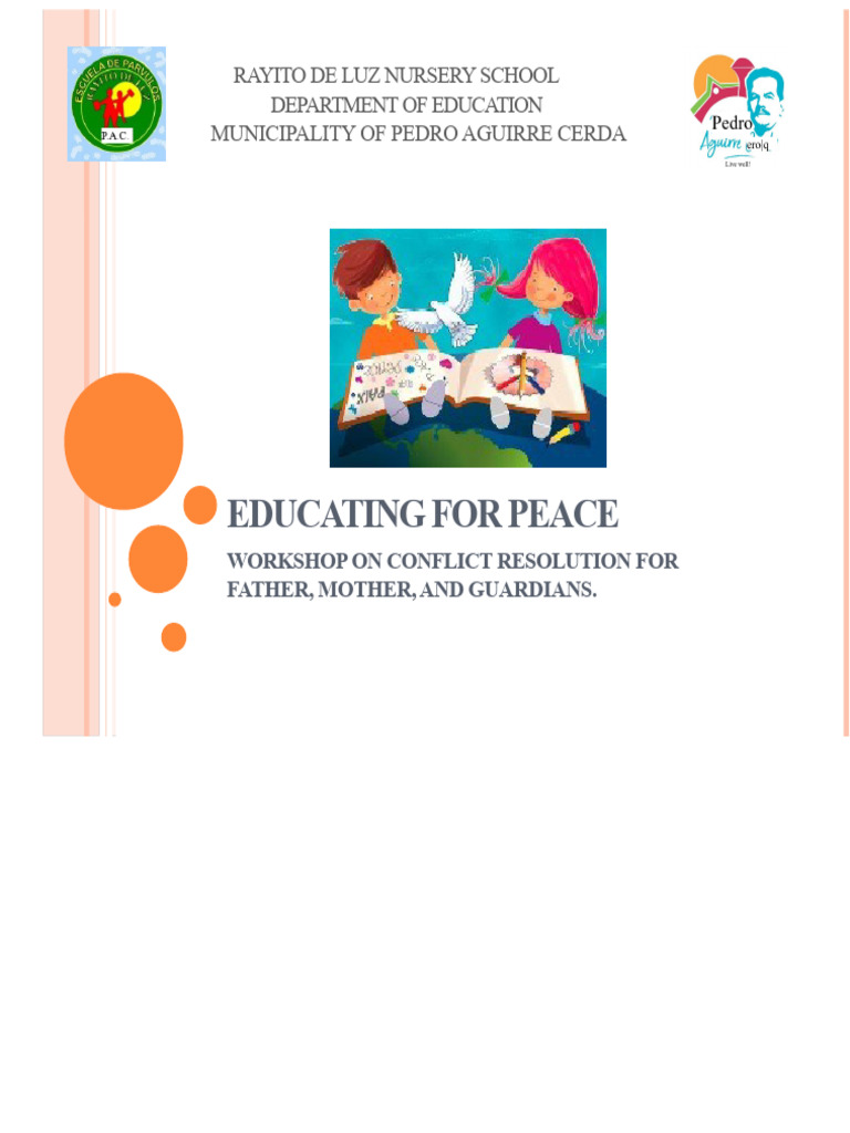 Workshop Educating For Peace | PDF | Violence | Conflict Resolution