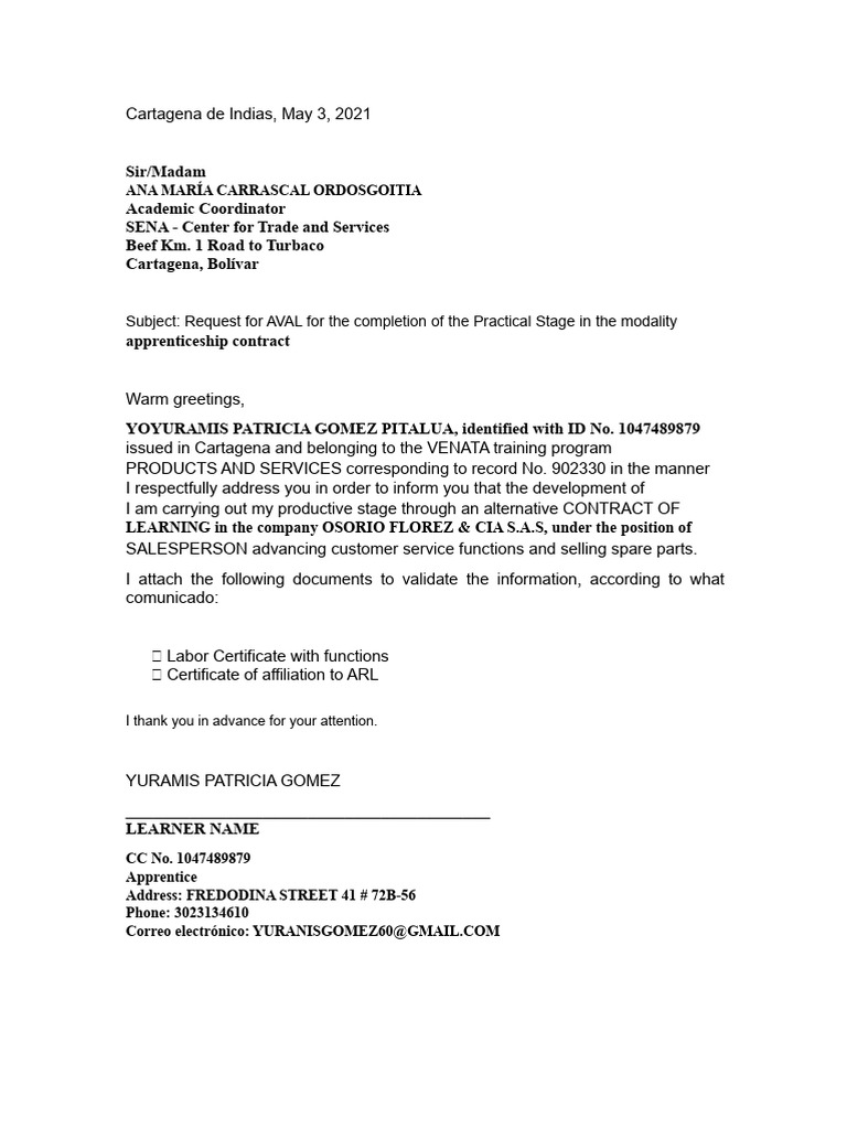 Model Request For Endorsement Another Alternative | PDF