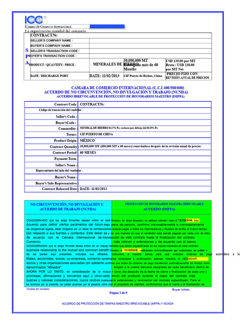 NCNDA y IMFPA | PDF | Transferencia bancaria | Bancos