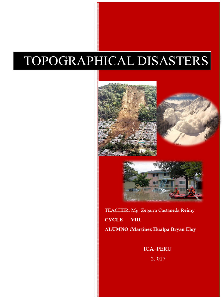 Understanding Topographical Disasters | PDF | Landslide | Plate Tectonics