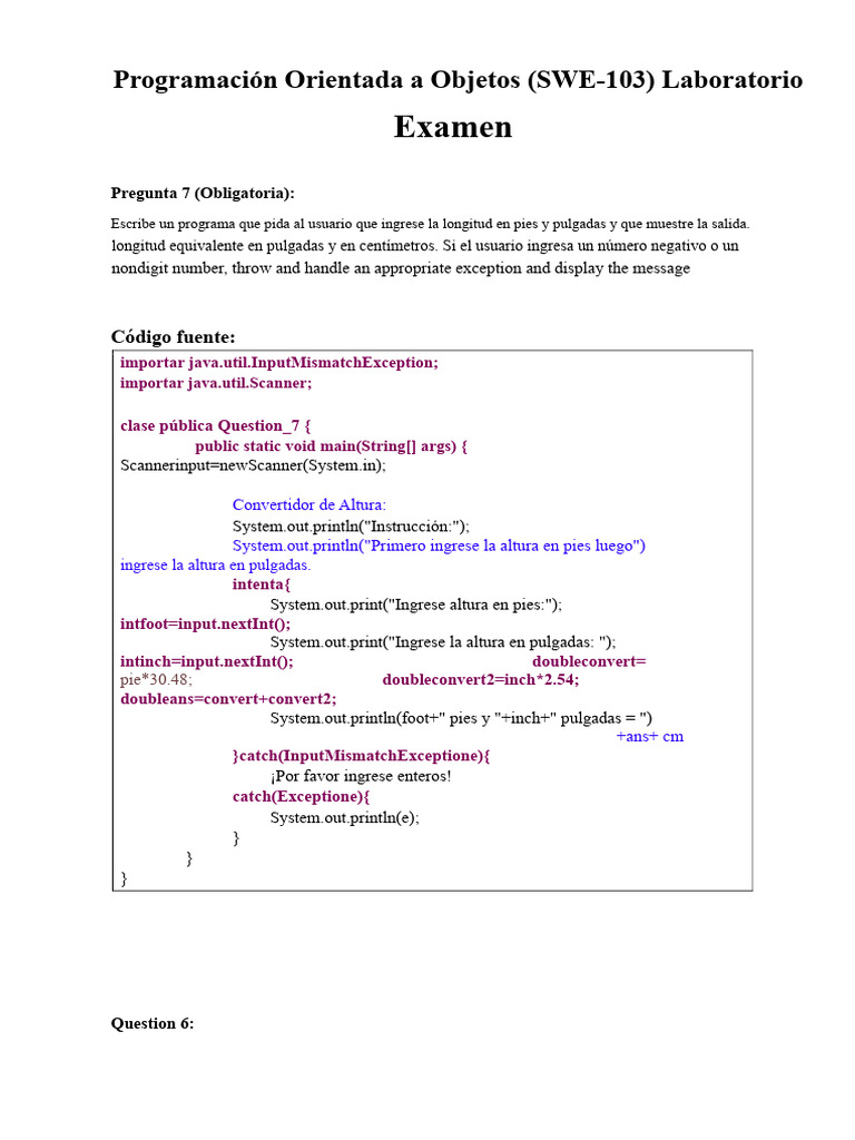 Examen de Laboratorio de OOP | PDF | Java (lenguaje de programación ...