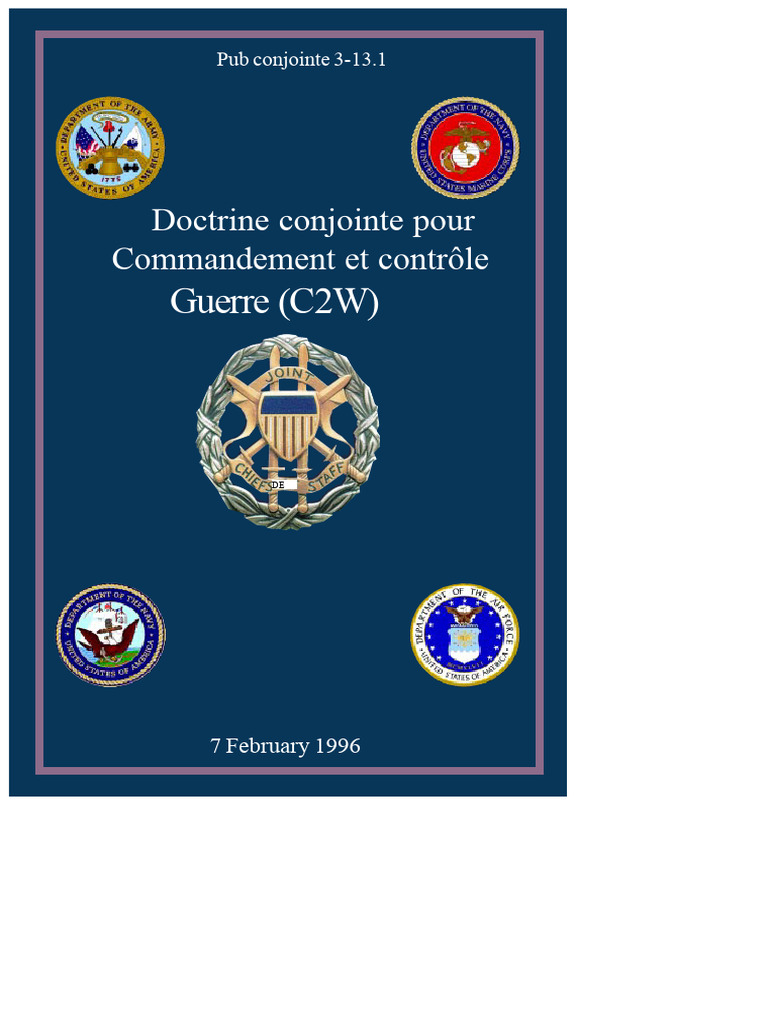 Doctrine de Commandement et Contrôle C2W | PDF | Planification ...