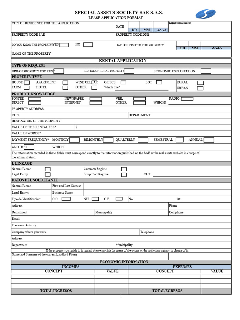 7 Lease Application Format Vs 1 Legally Reviewed | PDF | Lease | Property
