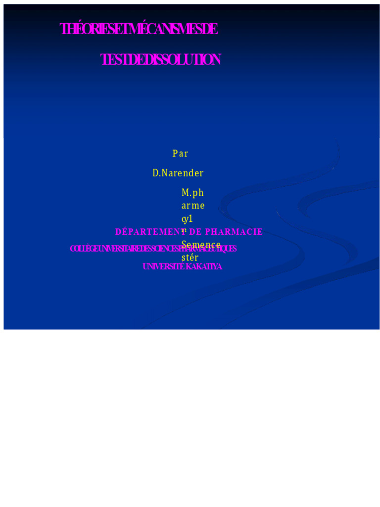 Théories et Mécanismes de Dissolution | PDF | Solvatation | Substances ...