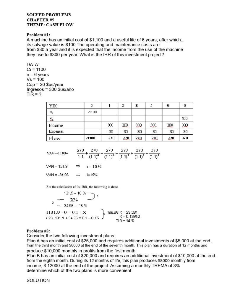 Cash Flow Analysis and Investment Evaluation | PDF | Net Present Value ...
