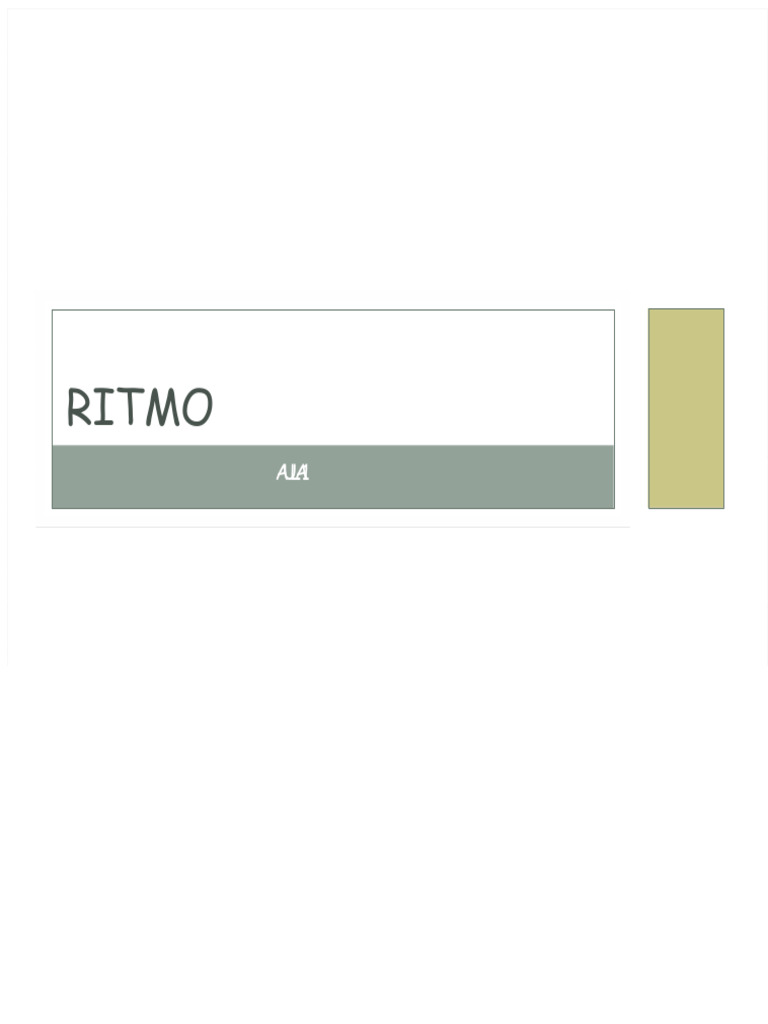 Introdução ao Ritmo Musical e Exercícios | PDF