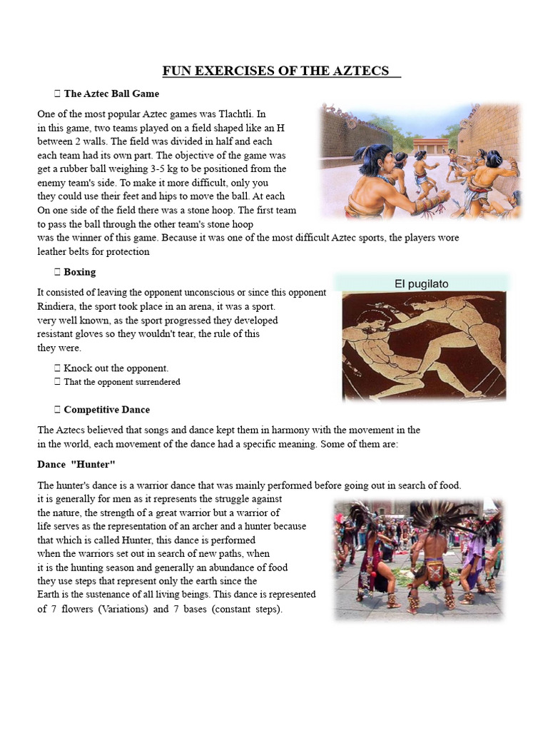 Aztec Sports and Cultural Practices | PDF | Hernán Cortés | Chocolate