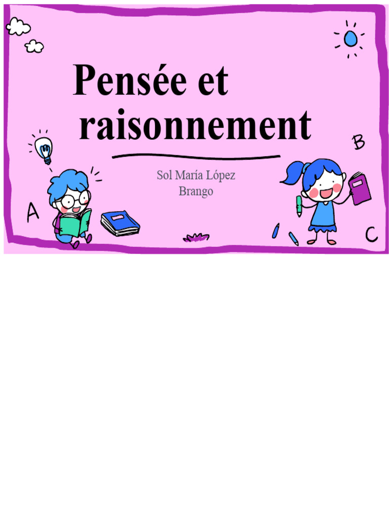 Types de pensée et raisonnement logique | PDF