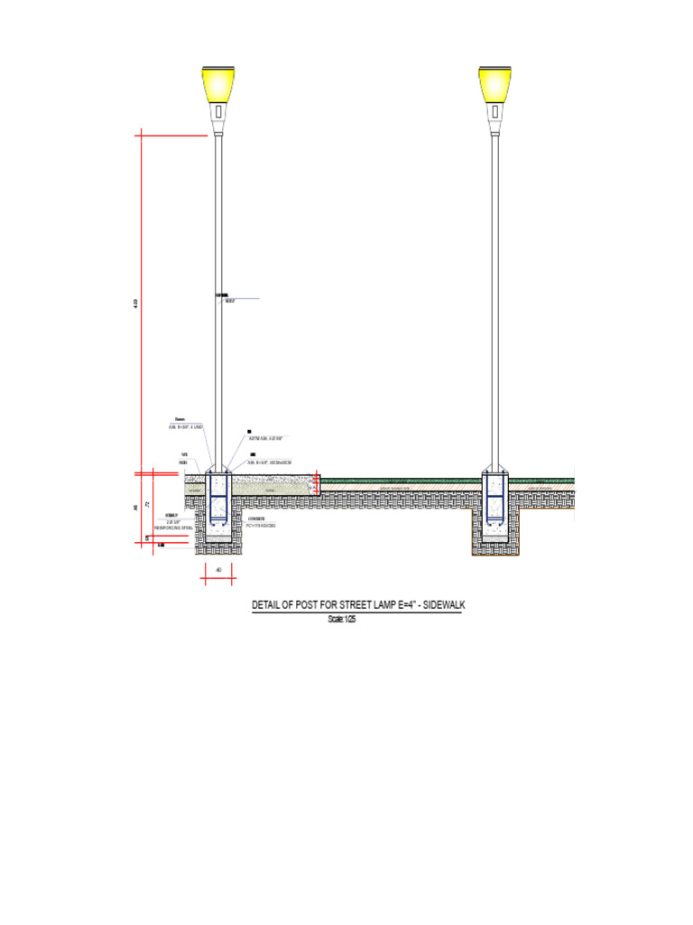 Detail of Streetlight Poles | PDF