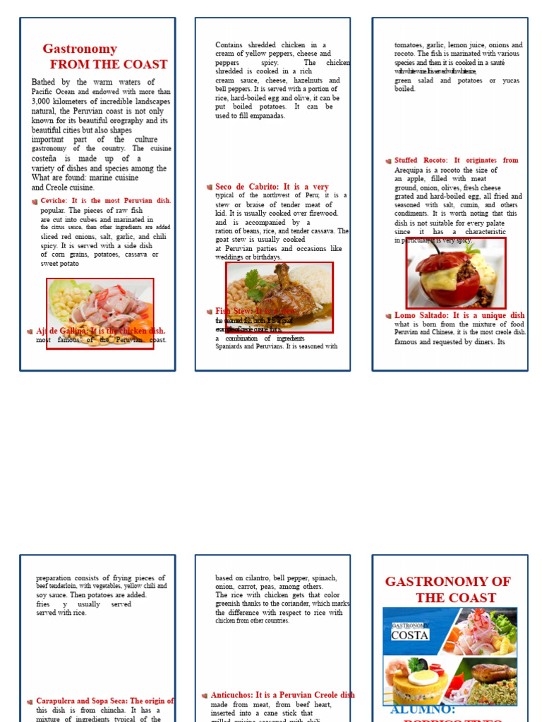 Gastronomy Triptych Coast 2019 | PDF | Foods | North American Cuisine