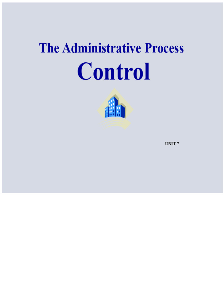 Understanding the Administrative Control Process | PDF | Audit ...