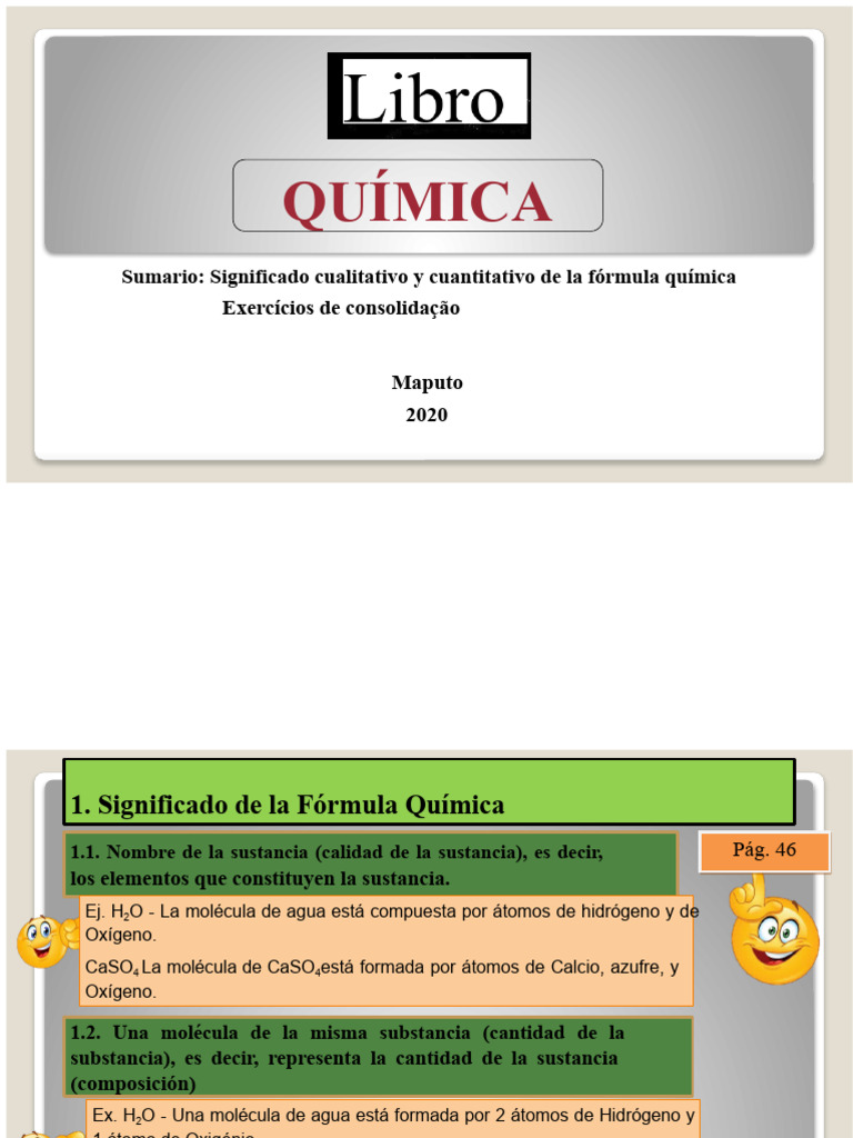 Significado de la Fórmula Química | PDF