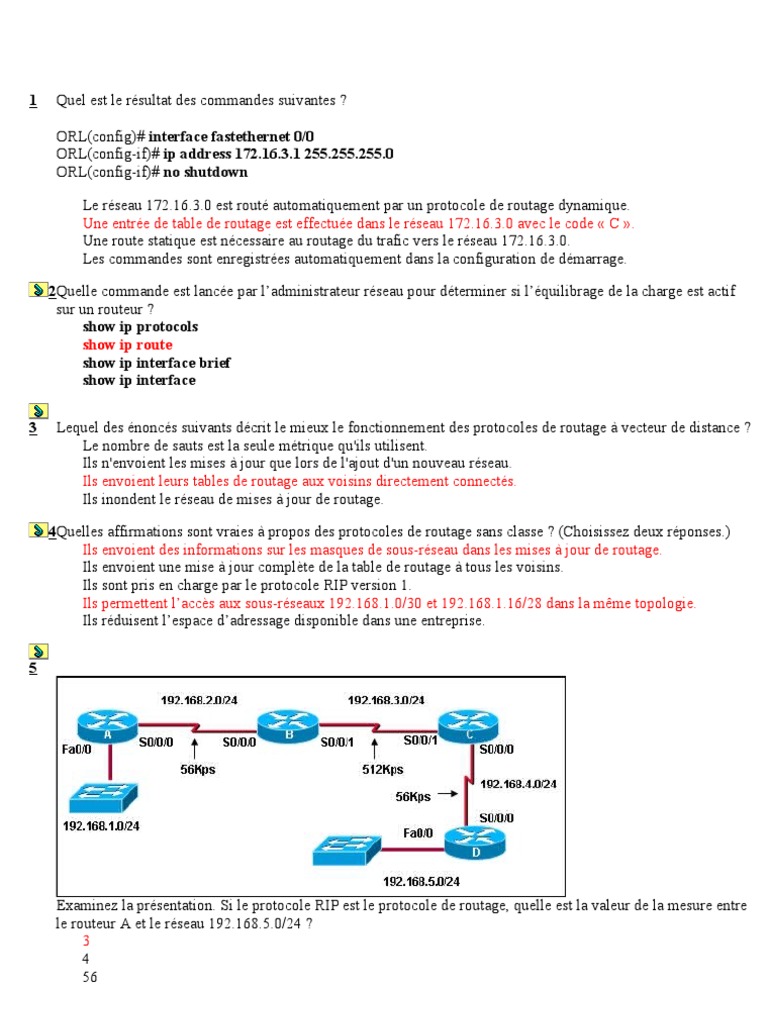 CCNA Module 3 : Concepts de Routage | PDF | Routage | Adresse IP