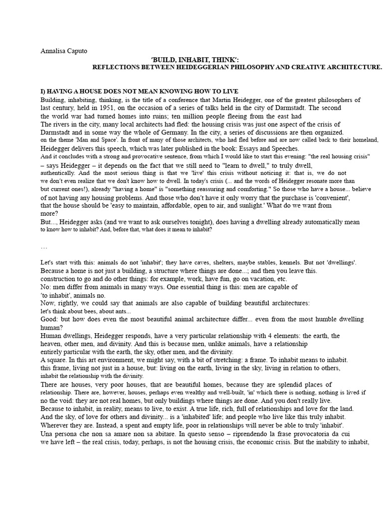 453Building Living Thinking PDF Martin Heidegger