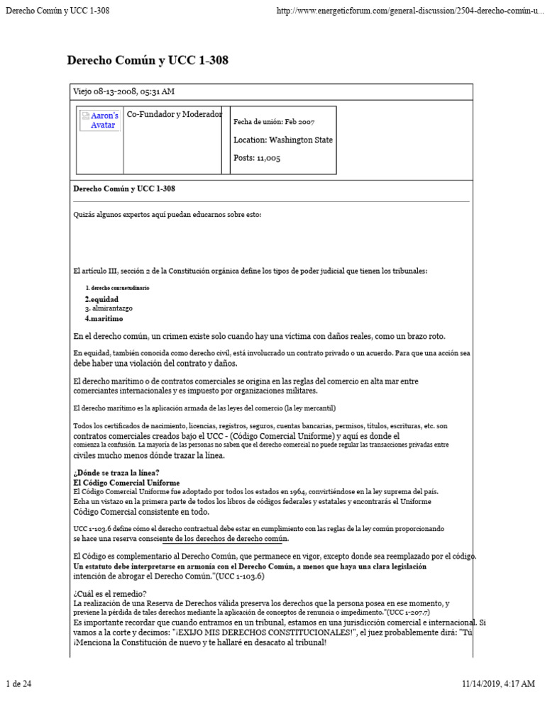 Derecho Común UCC | PDF | Ley del Almirantazgo | Crímenes