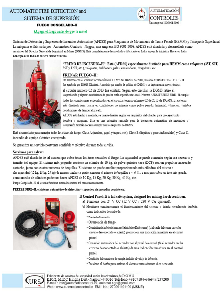 Sistema AFDSS para Detección de Incendios | PDF