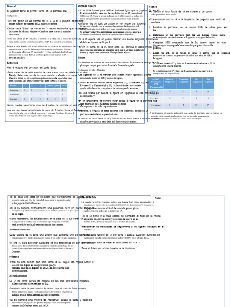 Blood Rage Variante Sola v1.0 | PDF | Inteligencia artificial ...