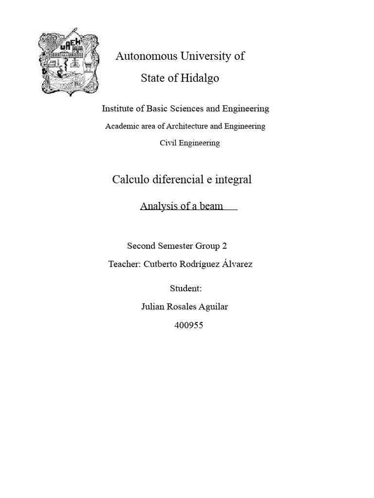 Beam Analysis Using Calculus in Civil Engineering | PDF | Function ...