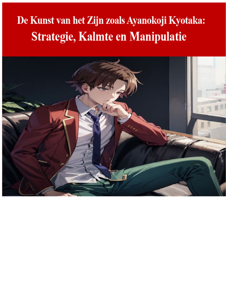 Strategie, Kalmte en Manipulatie: de Kunst Van Het Zijn Zoals Ayanokoji ...