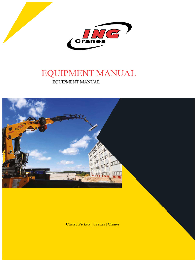ING Cranes Safety and Maintenance Manual | PDF | Crane (Machine) | Hazards