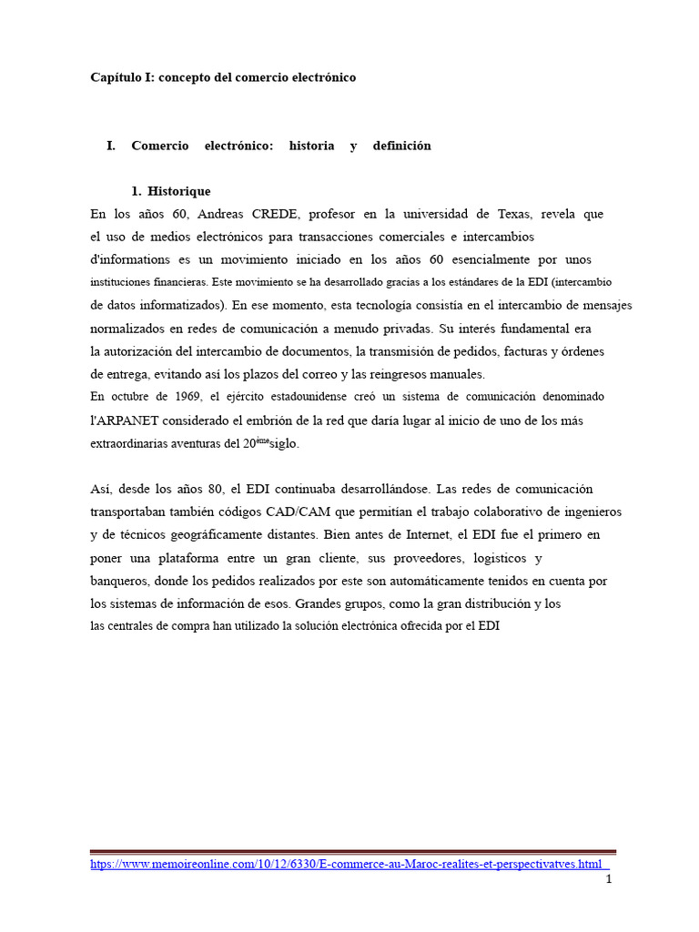 Capítulo I Concepto Del E-Commerce GENERAL | PDF | Comercio electrónico ...
