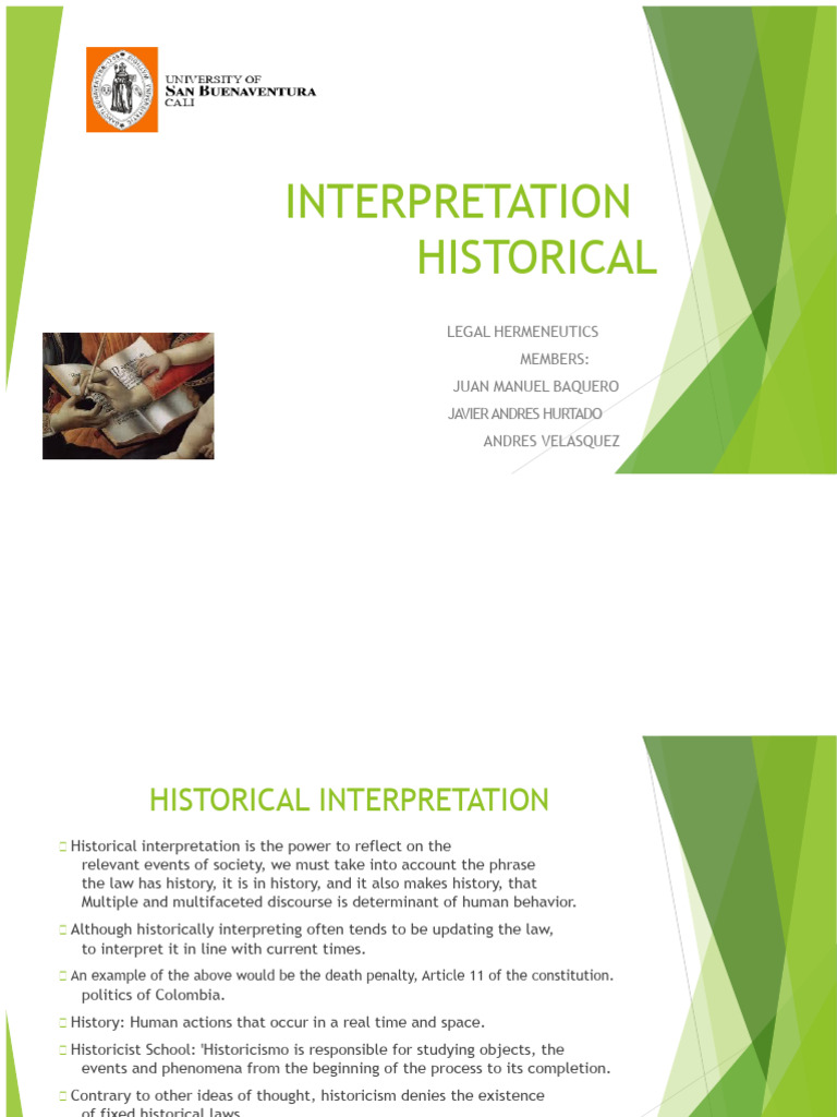Historical Legal Interpretation Explained | PDF