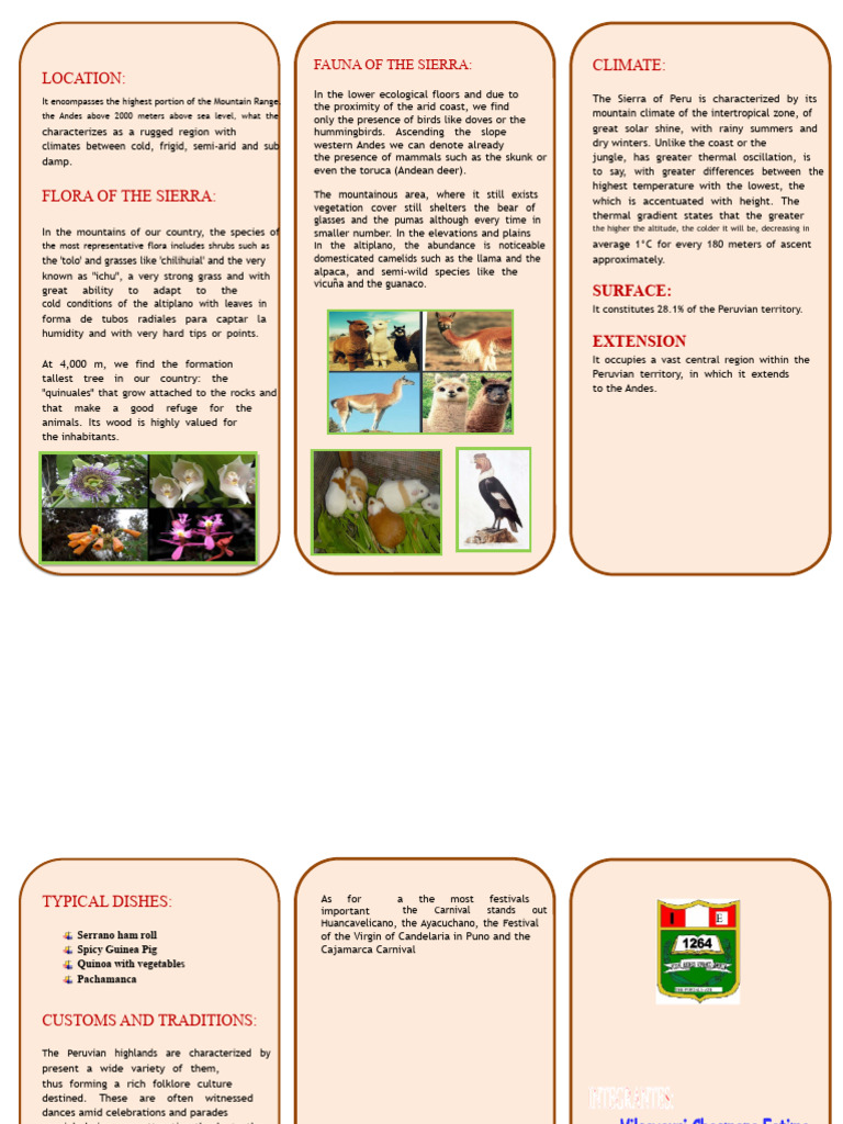 TRIPTYCH OF THE PERUVIAN SIERRA | PDF | Andes | Mountains