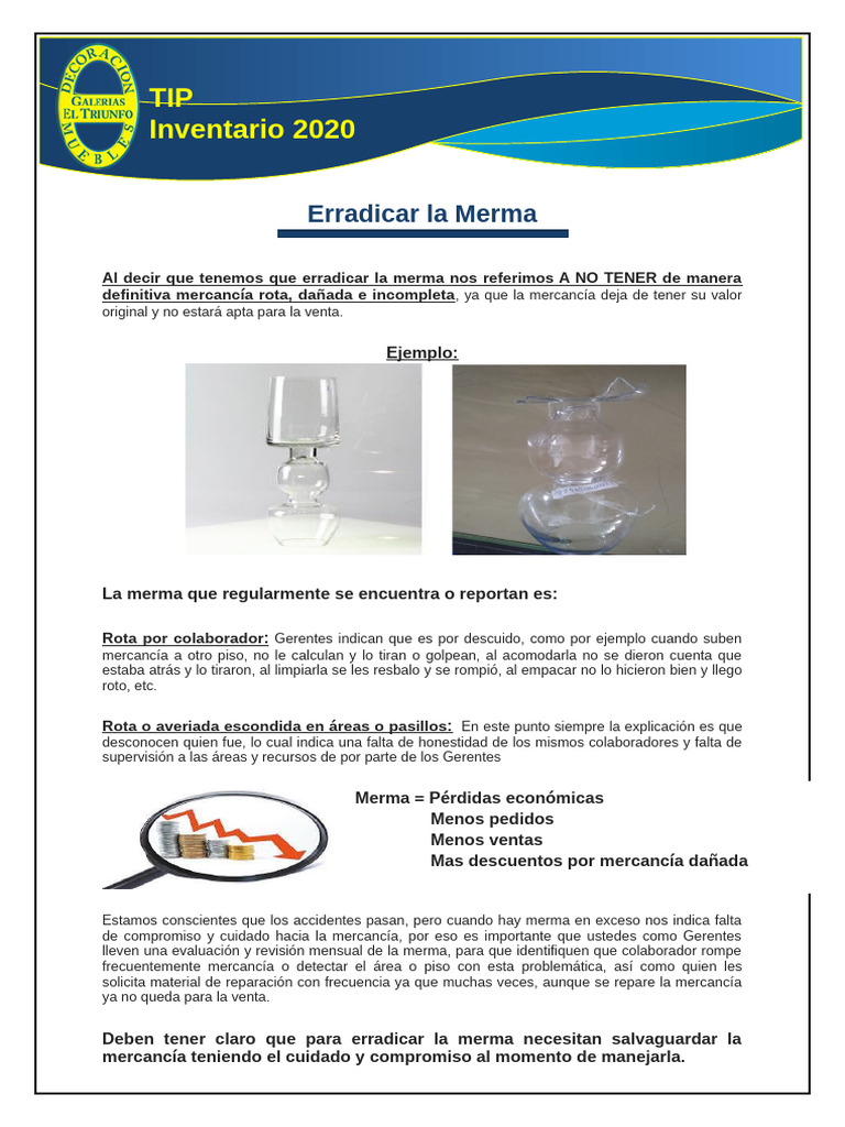 Estrategias para Erradicar la Merma | PDF