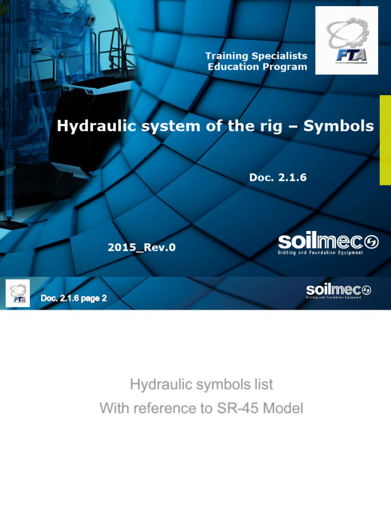 Hydraulic Symbols for SR-45 Rig | PDF | Valve | Engines