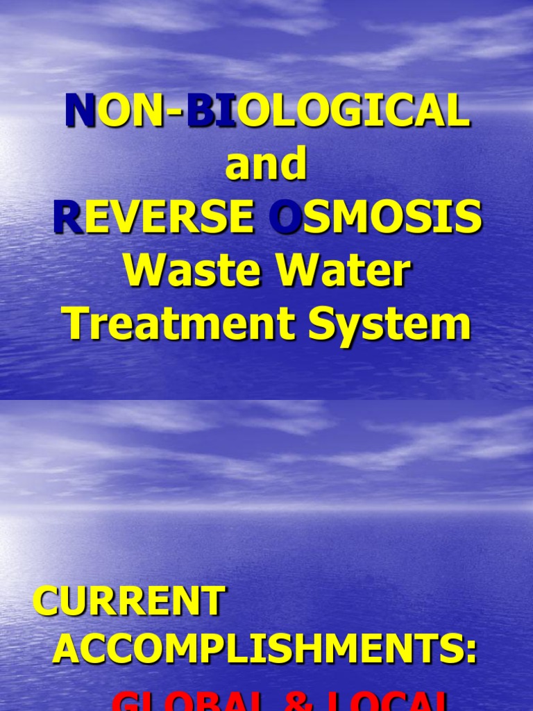Inffluent Standards in Wastewater Treatment | PDF | Home & Garden ...