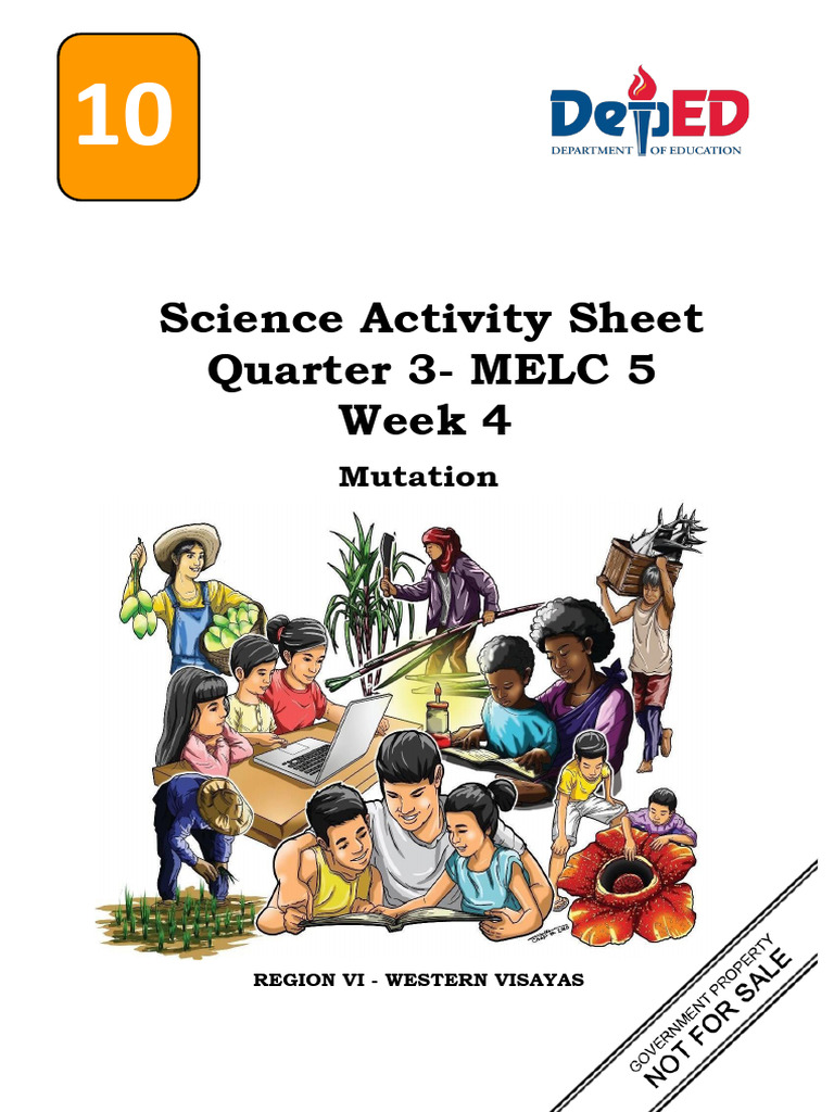 Mutation in Science: Grade 10 Activity | PDF | Point Mutation | Gene ...