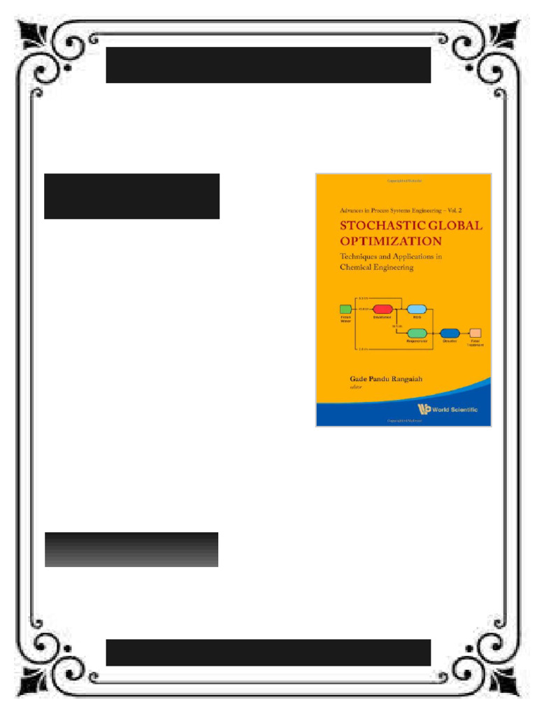 Stochastic Global Optimization Techniques and Applications in Chemical ...