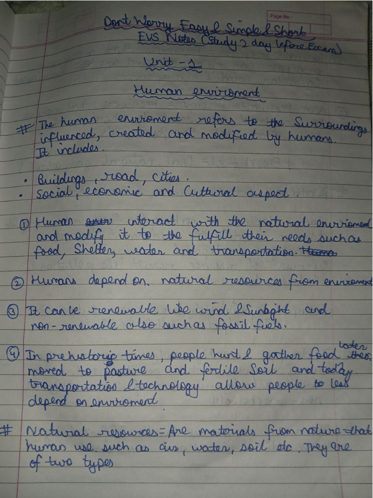 Eys All Unit Notes | PDF