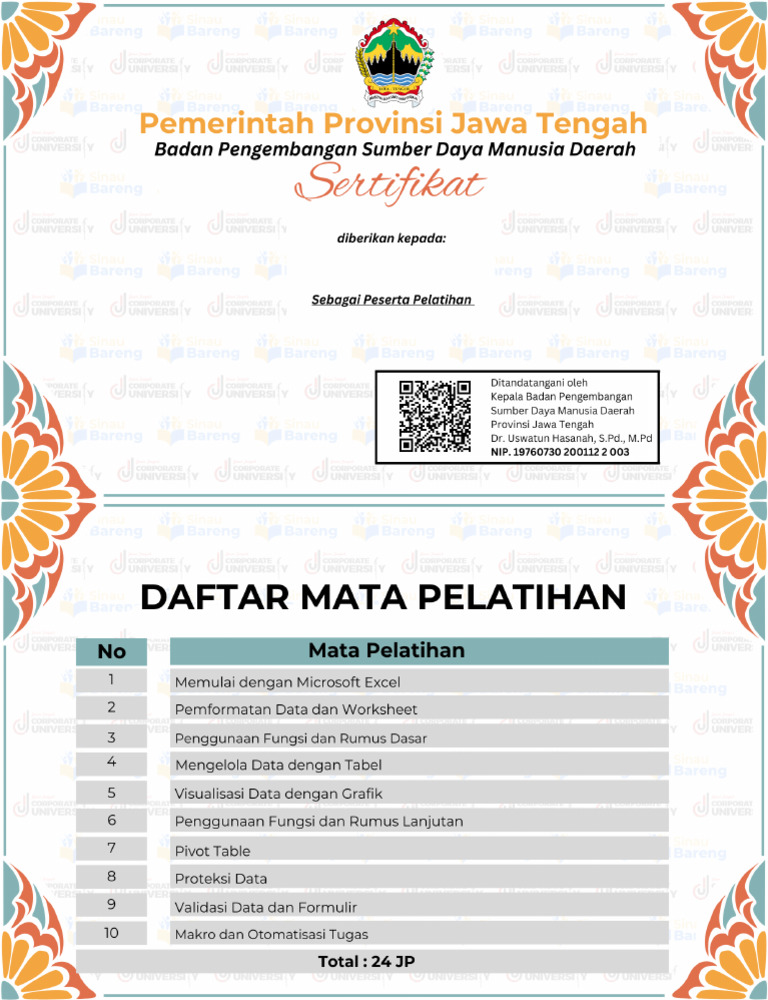 MOOC Excel untuk ASN 2025 | PDF