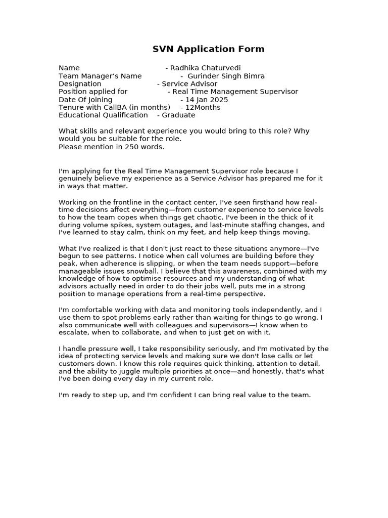 Real Time Management Supervisor Application | PDF