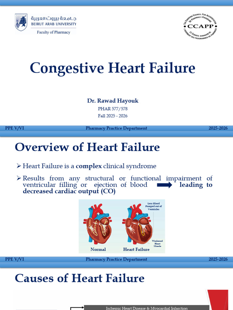 Heart Failure Management Overview 2025 | PDF | Heart Failure | Ejection ...